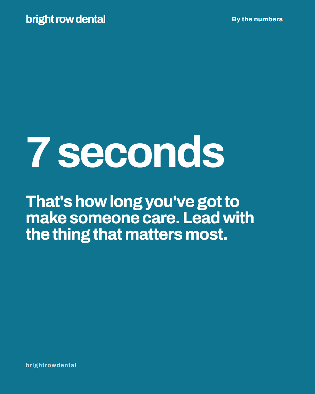 Generated example post: The best treatment is the one you never needed.